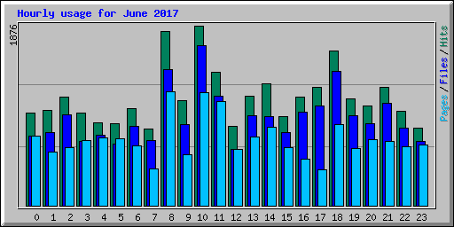 Hourly usage for June 2017