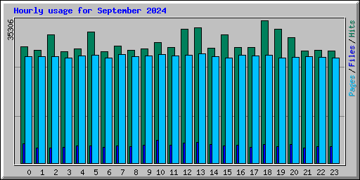 Hourly usage for September 2024