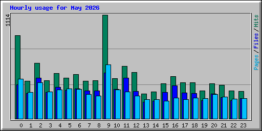Hourly usage for May 2026