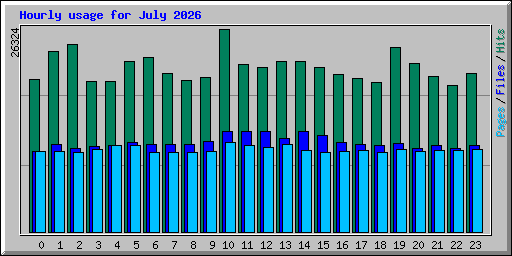 Hourly usage for July 2026