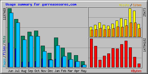 Usage summary for garreasesores.com